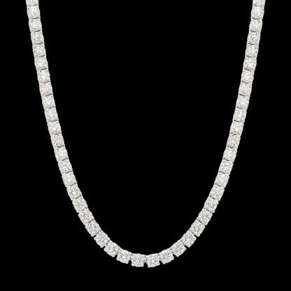 14K Yellow Gold Lab Grown Diamond Tennis Necklace
