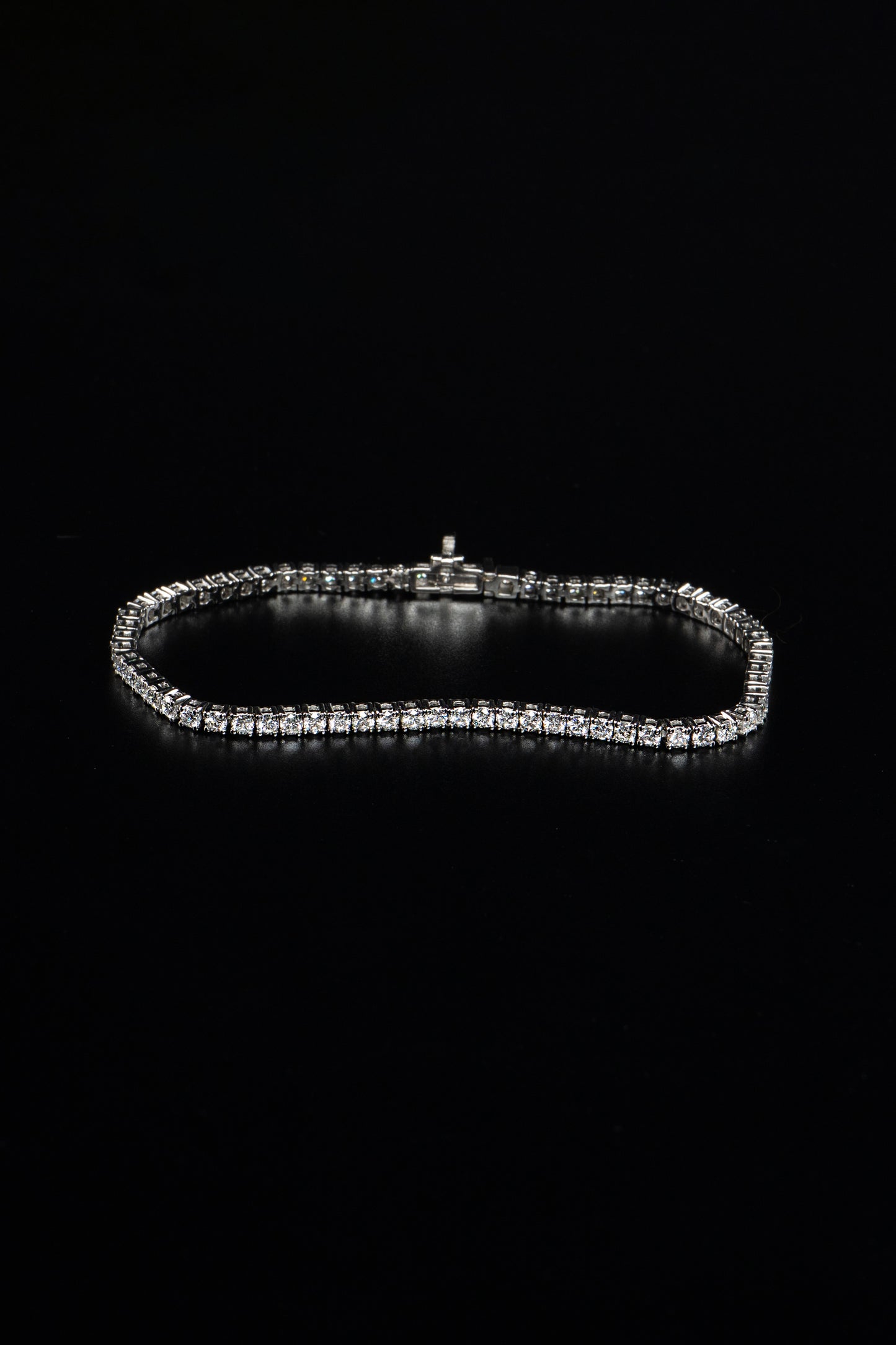 14k Yellow Gold Lab Grown Diamond Tennis Bracelet