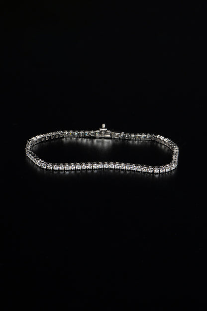 14k Yellow Gold Lab Grown Diamond Tennis Bracelet