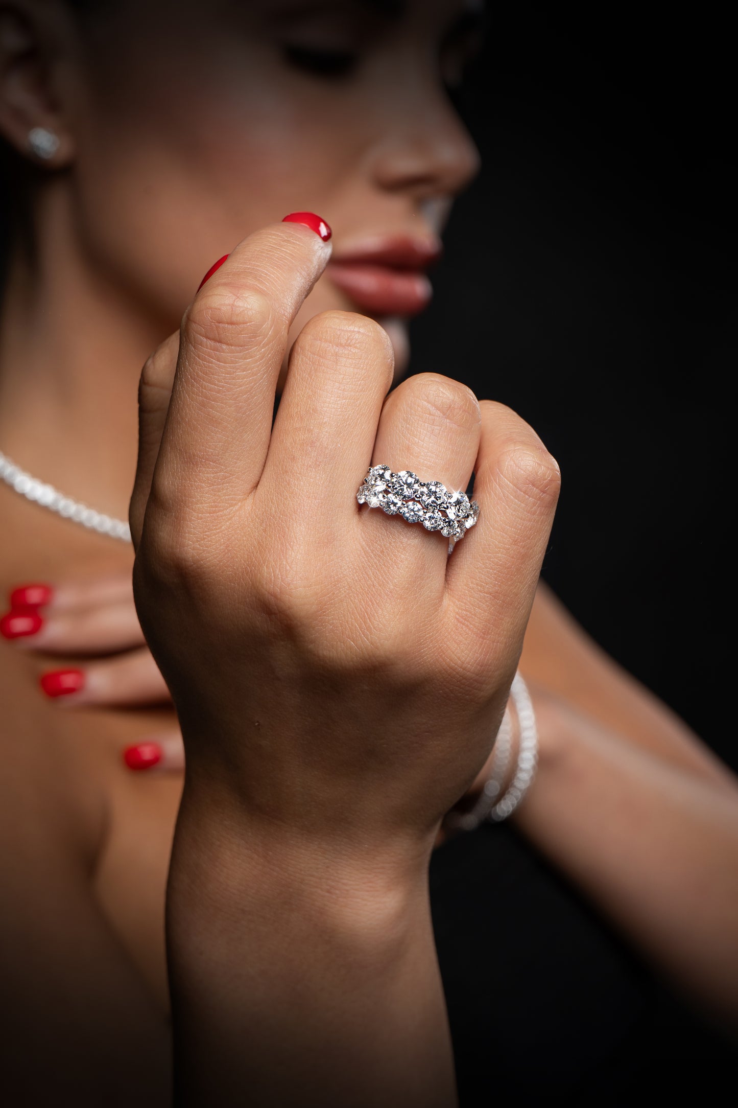 14K White Gold Lab Grown Diamond Ring