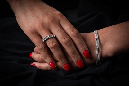 14K White Gold Lab Grown Diamond Ring