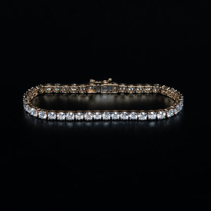 14k Yellow Gold Lab Grown Diamond Tennis Bracelet