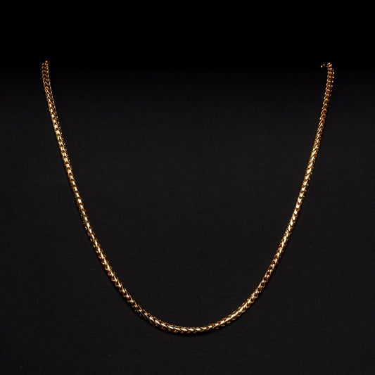 18k Yellow Gold Franco Necklace