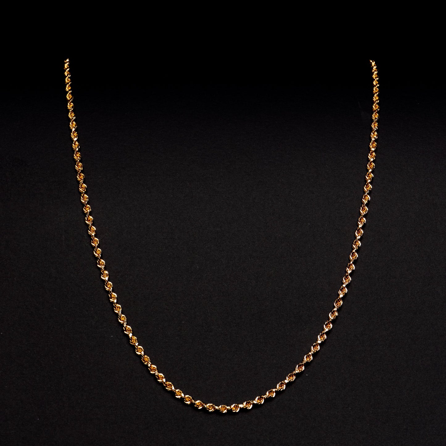 18k Yellow Gold Rope Necklace