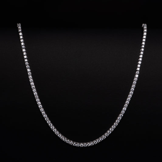 14K White Gold Lab Grown Diamond Tennis Necklace