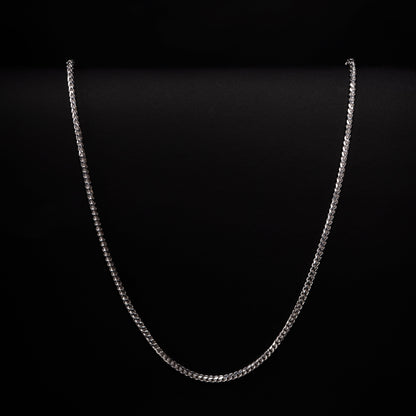 18k White Gold Franco Necklace