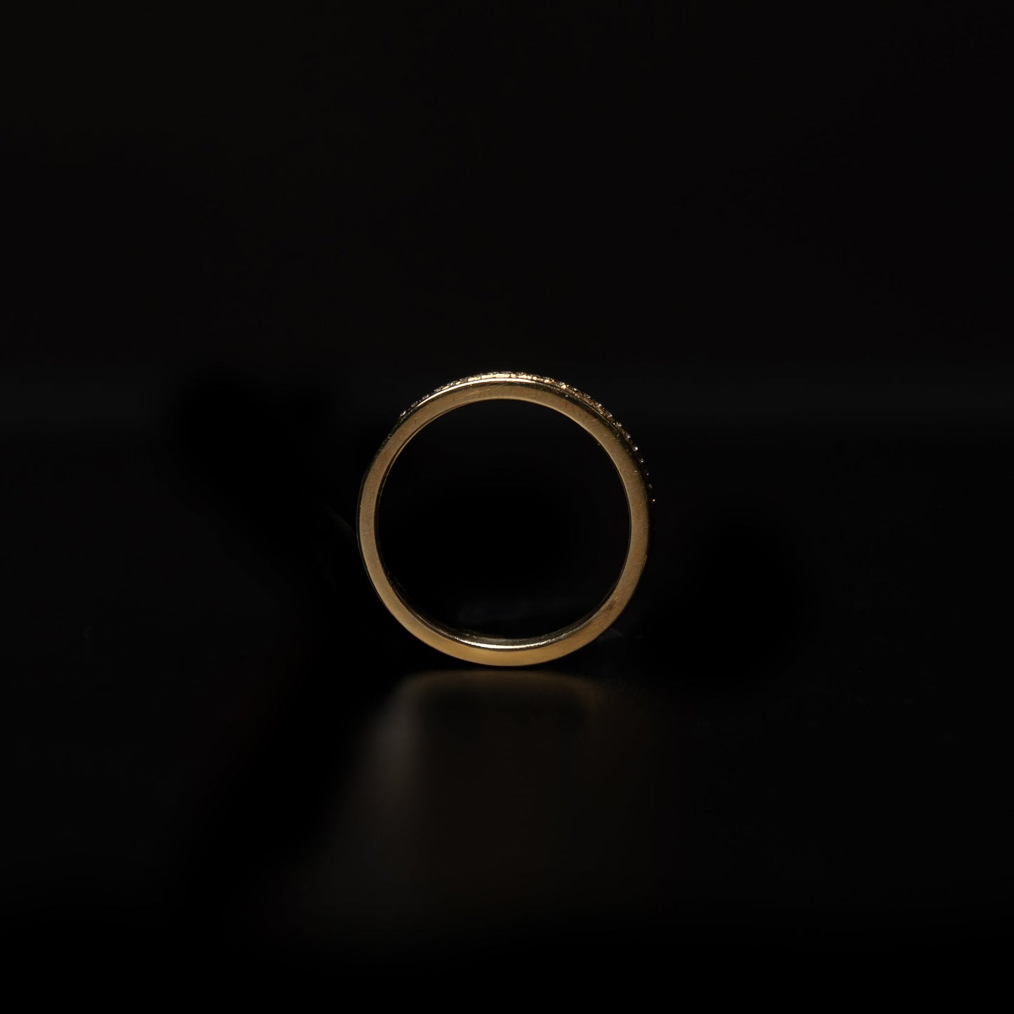 18K Yellow Gold Natural Diamond Baguette Ring