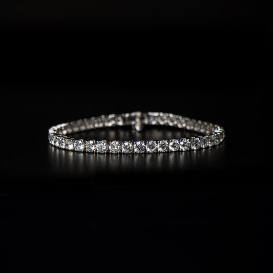 14k White Gold Lab Grown Diamond Tennis Bracelet