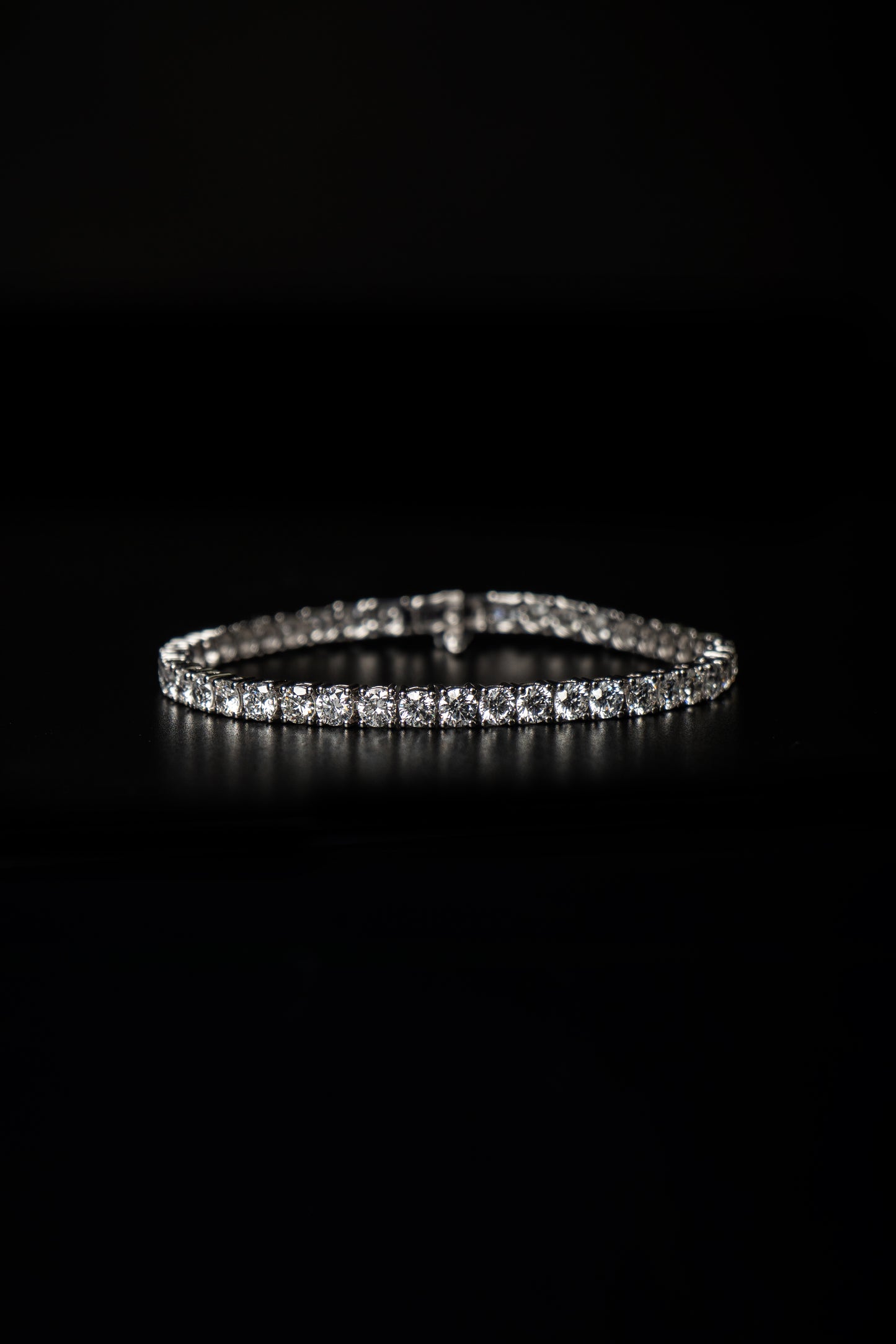 14k White Gold Lab Grown Diamond Tennis Bracelet