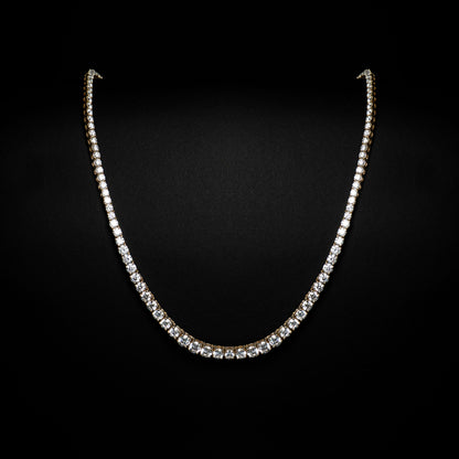 14K White Gold Lab Grown Diamond Tennis Necklace