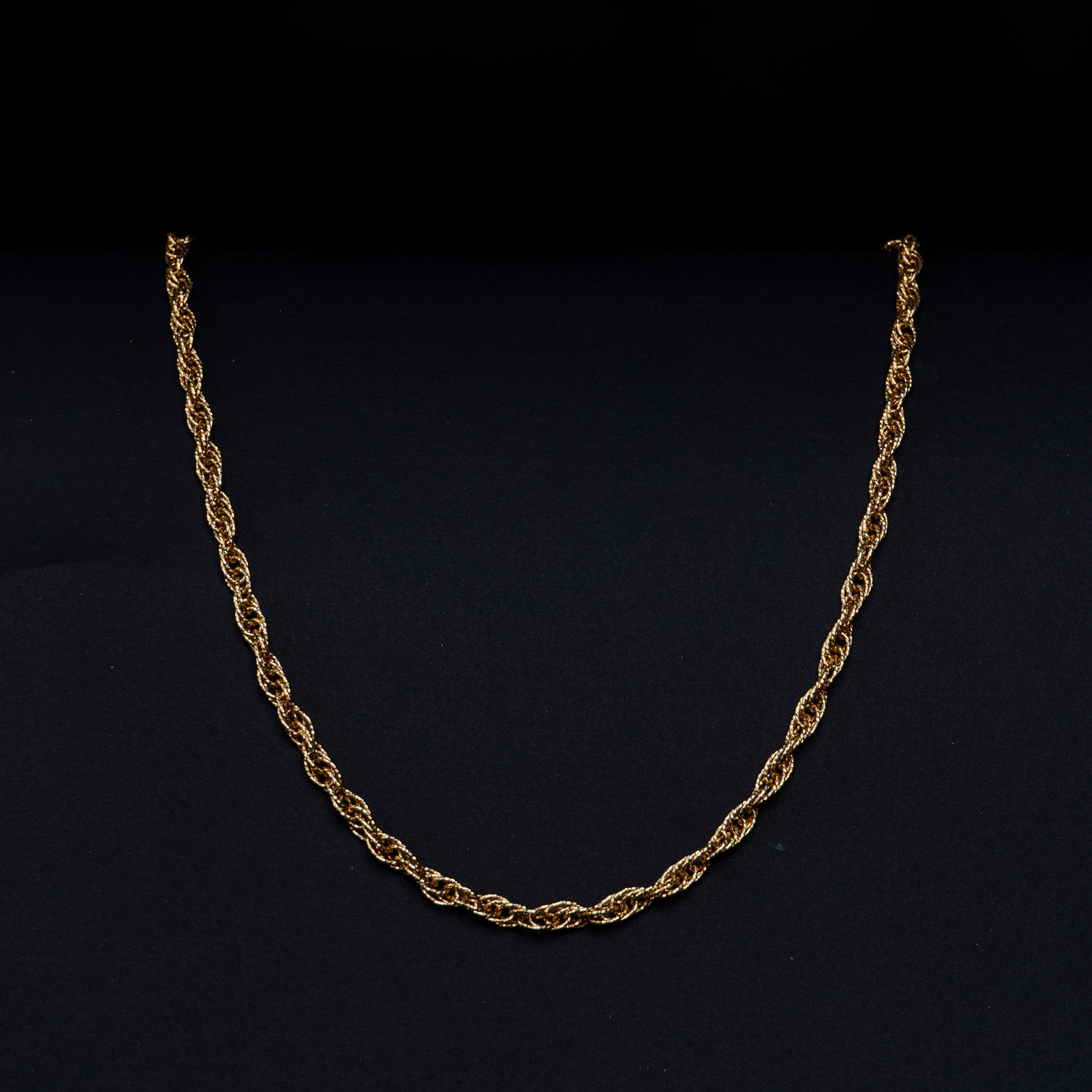 18k Yellow Gold Twisted Rope Necklace